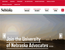 Tablet Screenshot of nebraska.edu