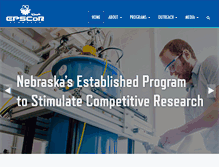 Tablet Screenshot of epscor.nebraska.edu